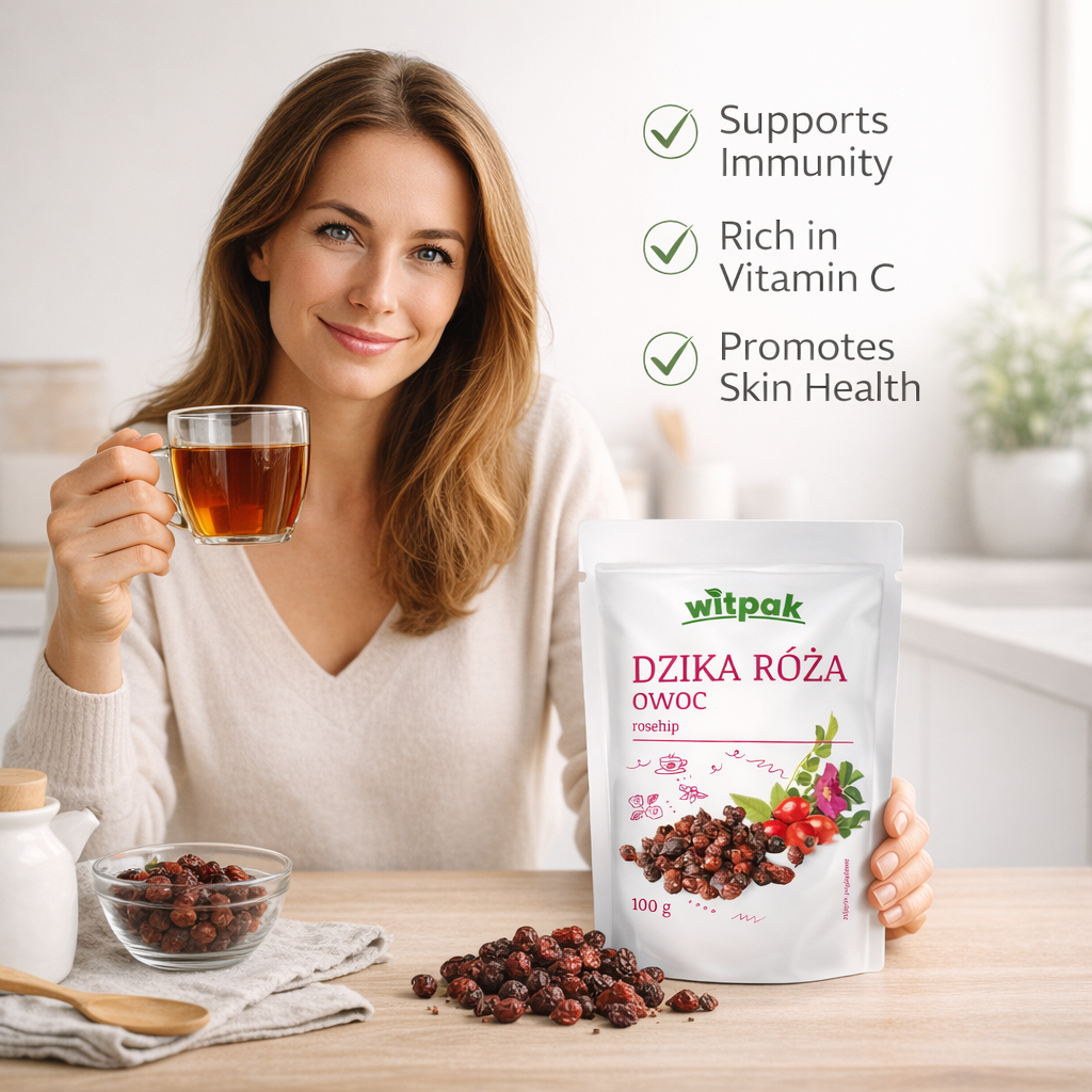 Rosehip Fruit Dried 100g | Dzika Roza Owoc benefis