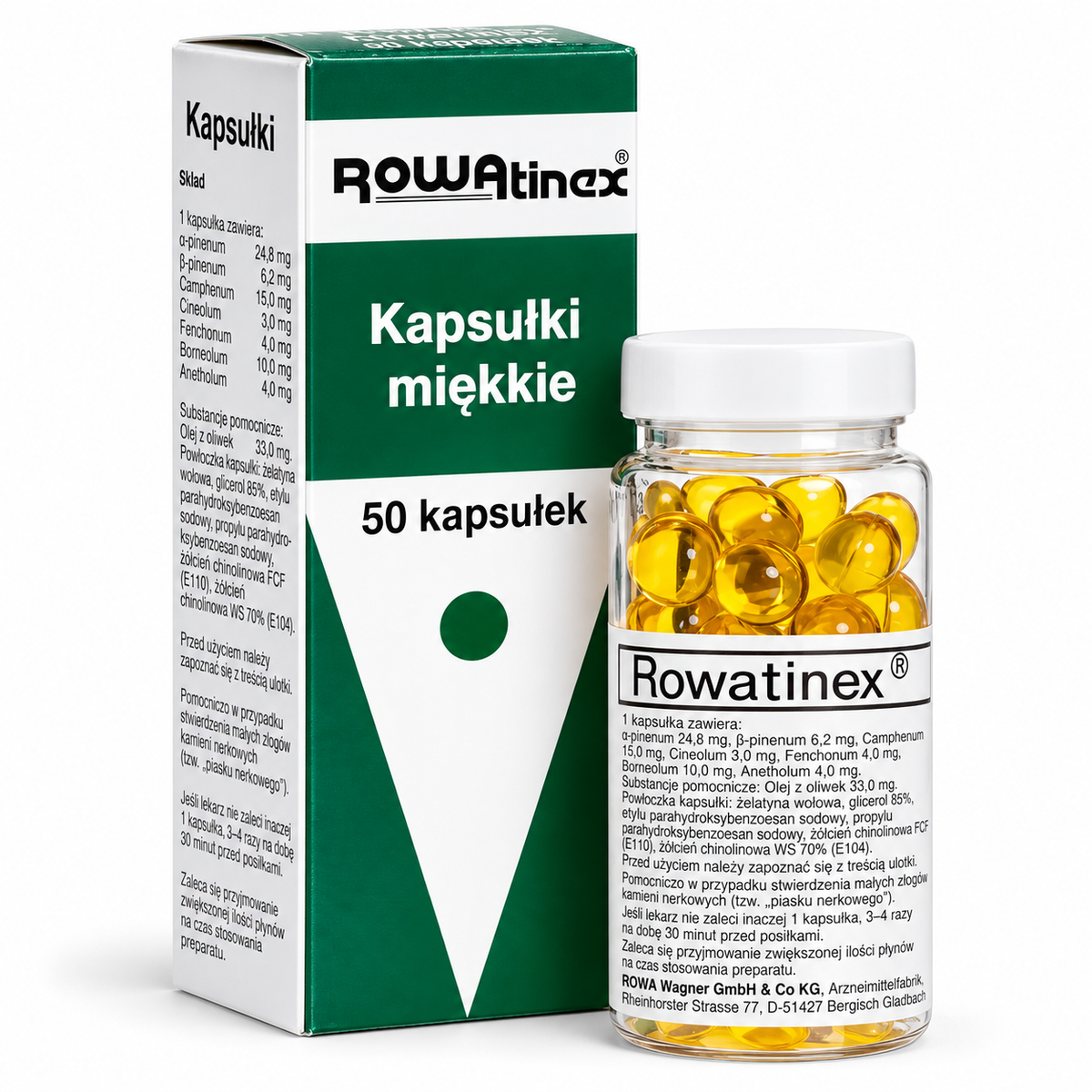 Rowatinex Soft Capsules 50 Count – Kidney & Urinary Support