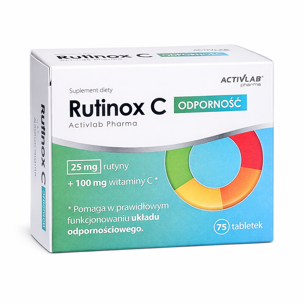 Rutinox C Vitamin C with Rutin 75 Tablets Rutinoscorbin