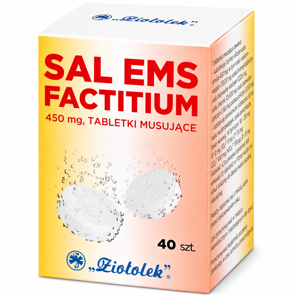 Sal Ems Factitium Effervescent Tablets 450mg 40 Tablets