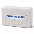 Sanel Pumeks Biały white pumice stone Polish foot care exfoliating block for heels calluses rough dry skin Atest PZH