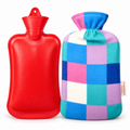Sanity Hot Water Bottle with Soft Cover – Natural Rubber, 2 L
