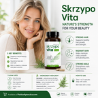 Skrzypo Vita Hair Skin Nails Supplement 80 Capsules infographic