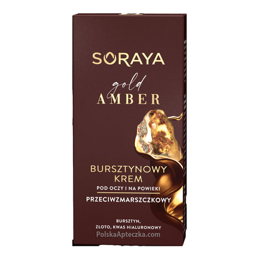 Soraya, Gold Amber Bursztynowy krem pod oczy i na powieki 15ml