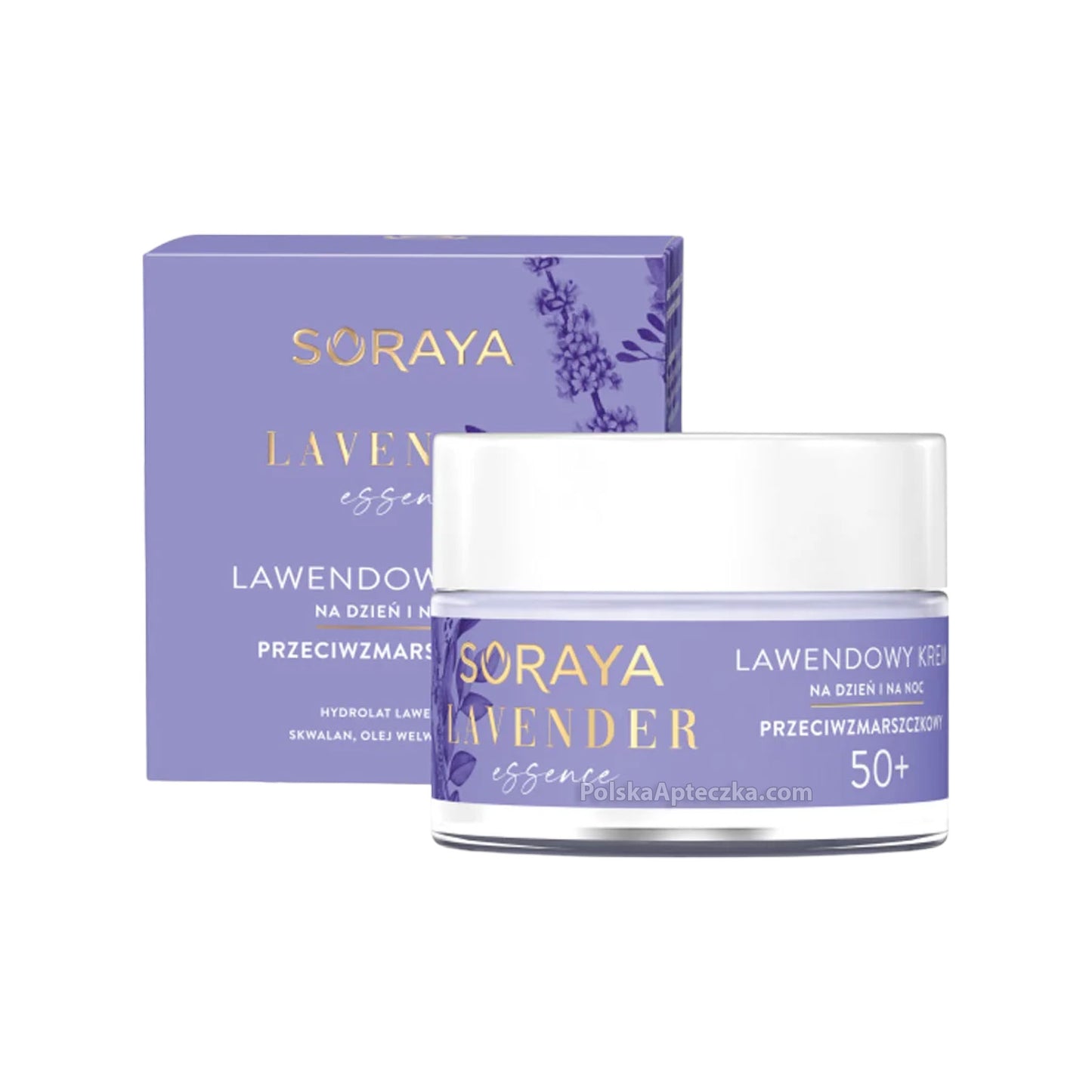 Soraya, Lavender Essence 50+ lawendowy krem przeciwzmarszczkowy na dzień i noc 50ml