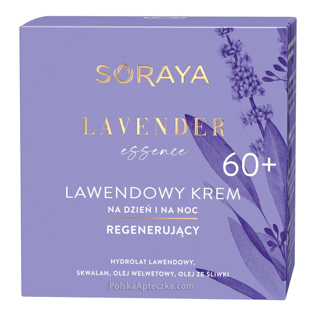 Soraya, Lavender Essence 60+ lawendowy krem regenerujący na dzień i noc 50ml - Apteczka | Proton Nutrition