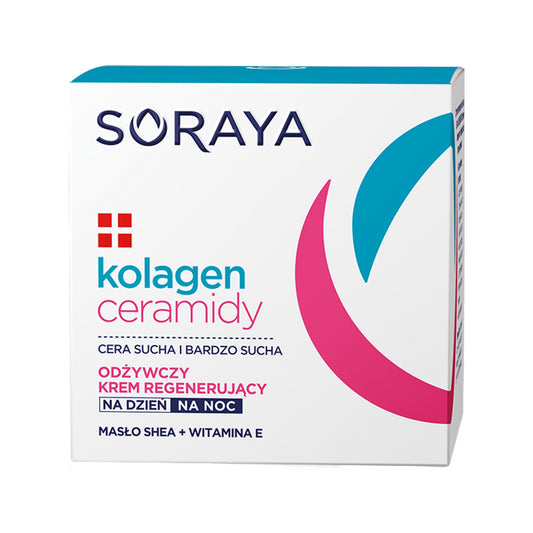 Soraya Kolagen Ceramidy Day and Night Cream for Dry Skin with Shea Butter and Vitamin E – 50ml