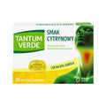 Tantum Verde lemon lozenges box with throat relief illustration 3mg benzydamine for sore throat