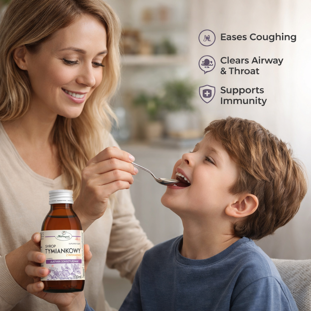 Thyme Syrup with Vitamin C 100ml lifestyle