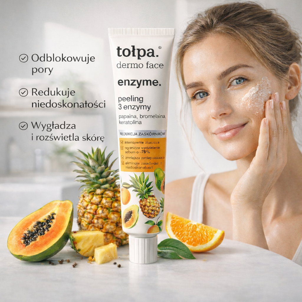 Tolpa dermo face enzyme Peeling with 3 Enzymes 40 ml tube lifestyle