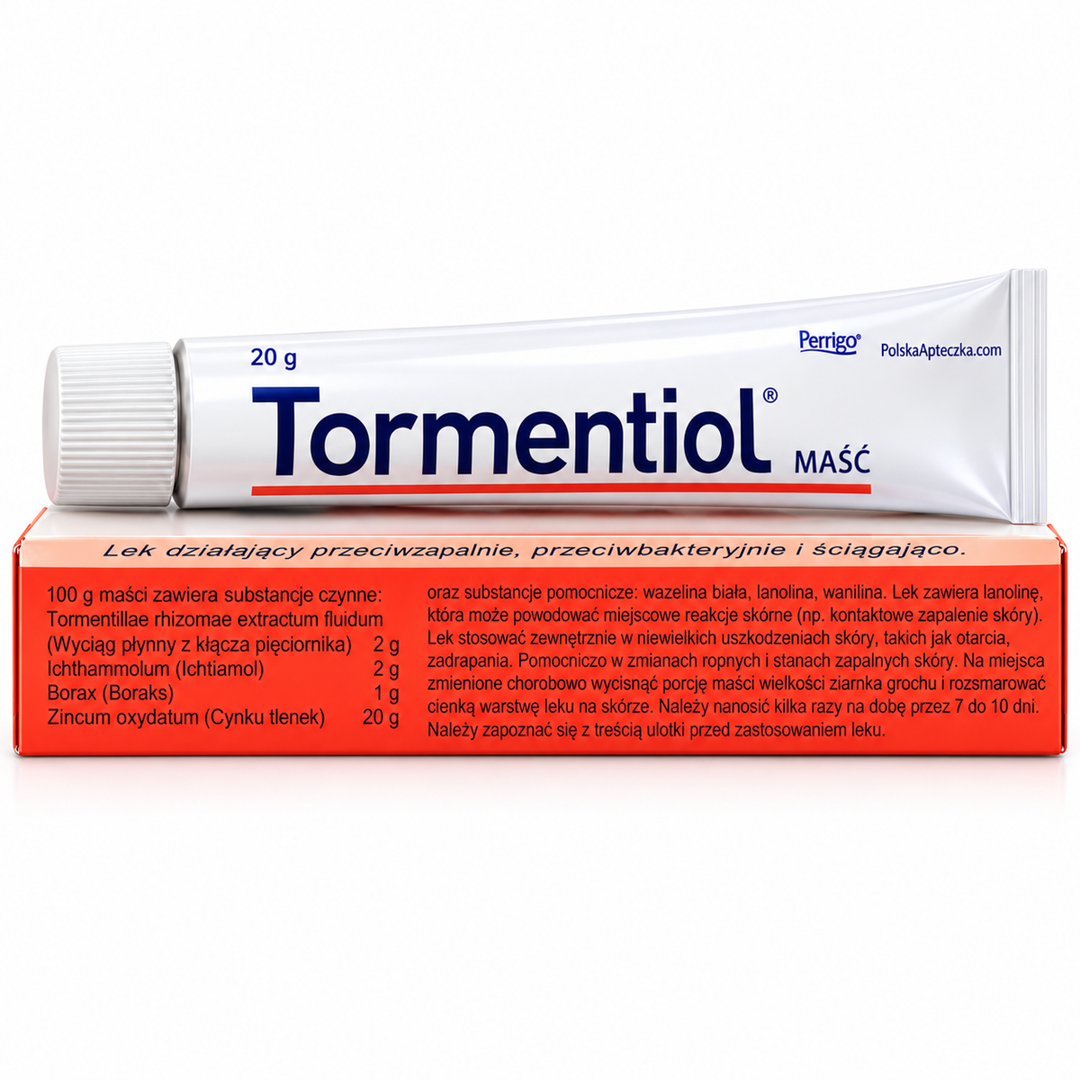 Tormentiol Ointment 20g Tormentiol masc Ingredients