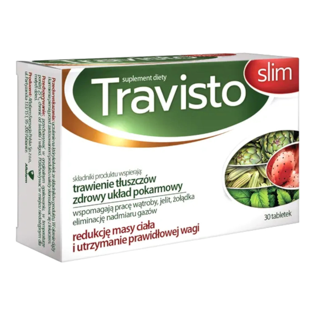 Travisto Slim  Natural Digestive Support & Weight Management 30 Tablets