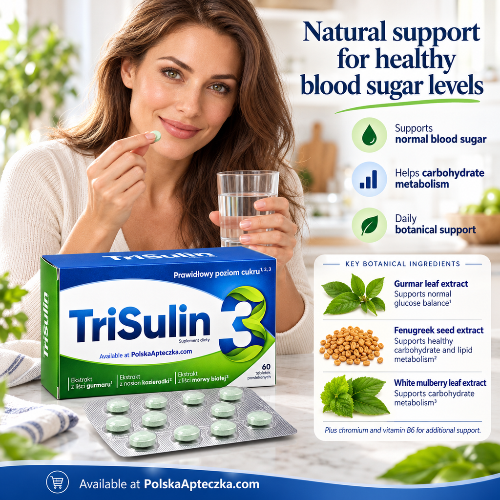 TriSulin 3 blood sugar support supplement with Gymnema white mulberry fenugreek and chromium 60 tablets Lifestyle