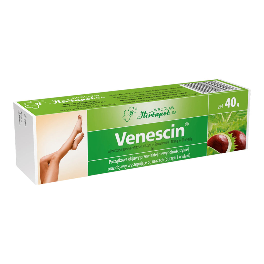 Venescin Gel 40g by Herbapol – Herbal Formula for Tired Legs