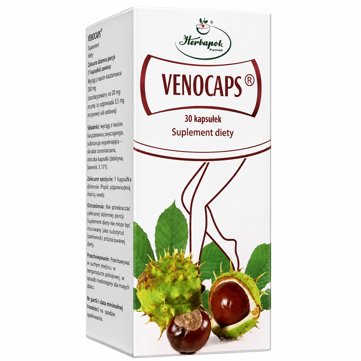 Venocaps 30 Capsules Horse Chestnut Vein Support