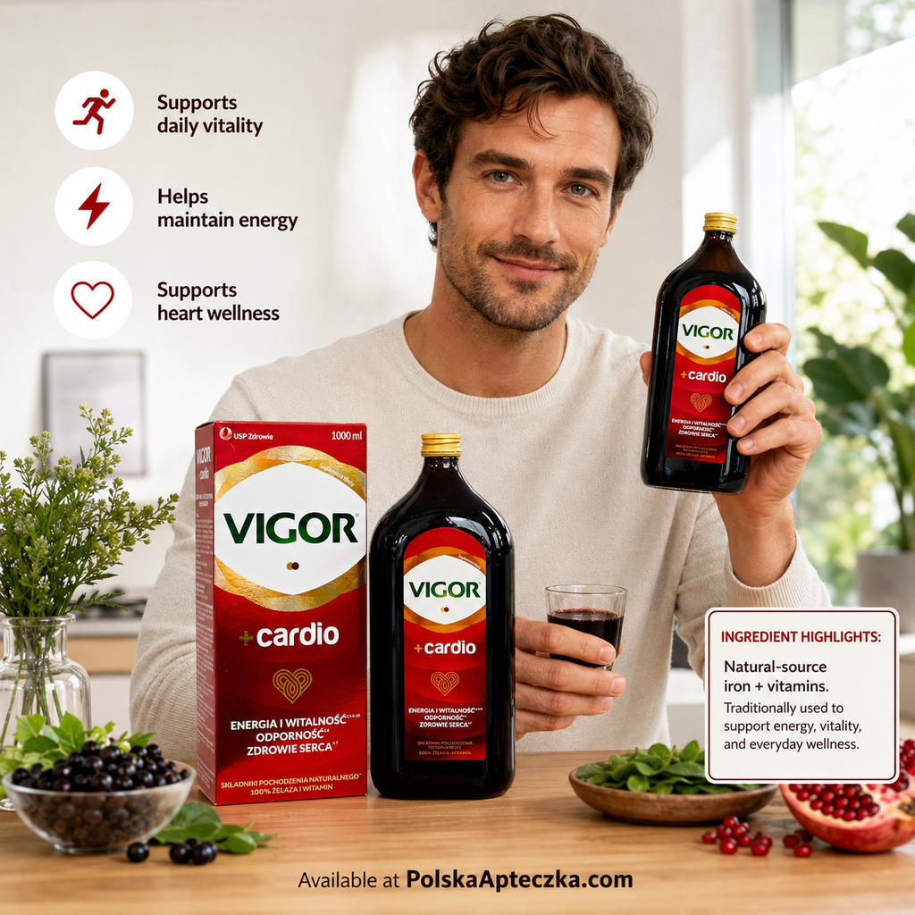Vigor + Cardio Liquid Vitamin Supplement 1000 ml USP Zdrowie lifestyle