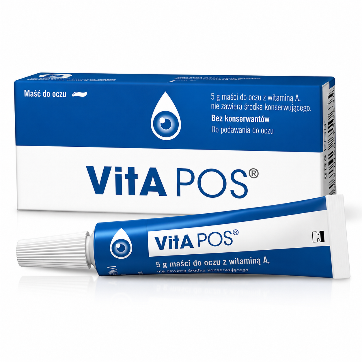 VitA POS Eye Ointment with Vitamin A 5 g Preservative-Free tube