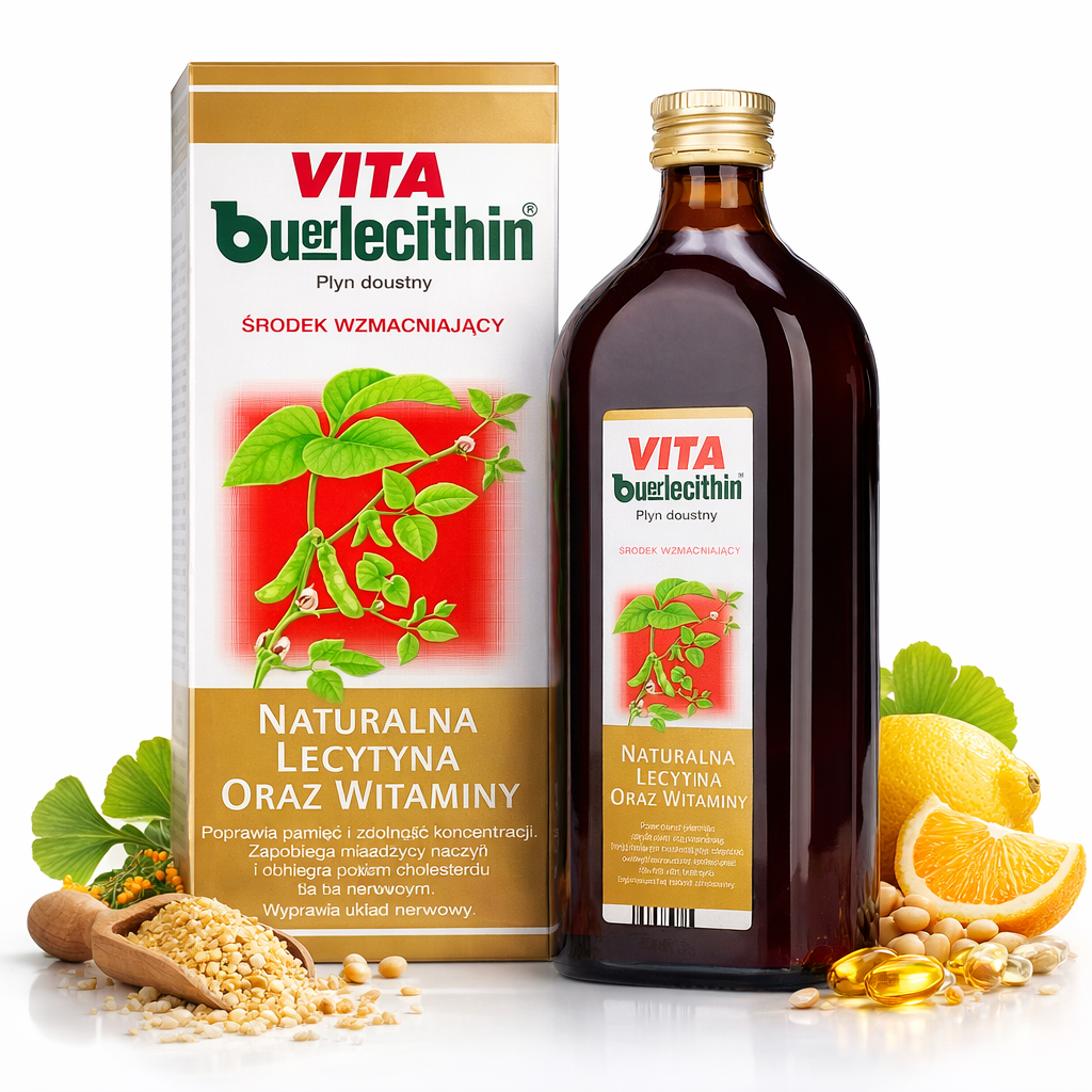 Vita Buerlecithin Liquid 100ml Lecithin Brain Memory Support