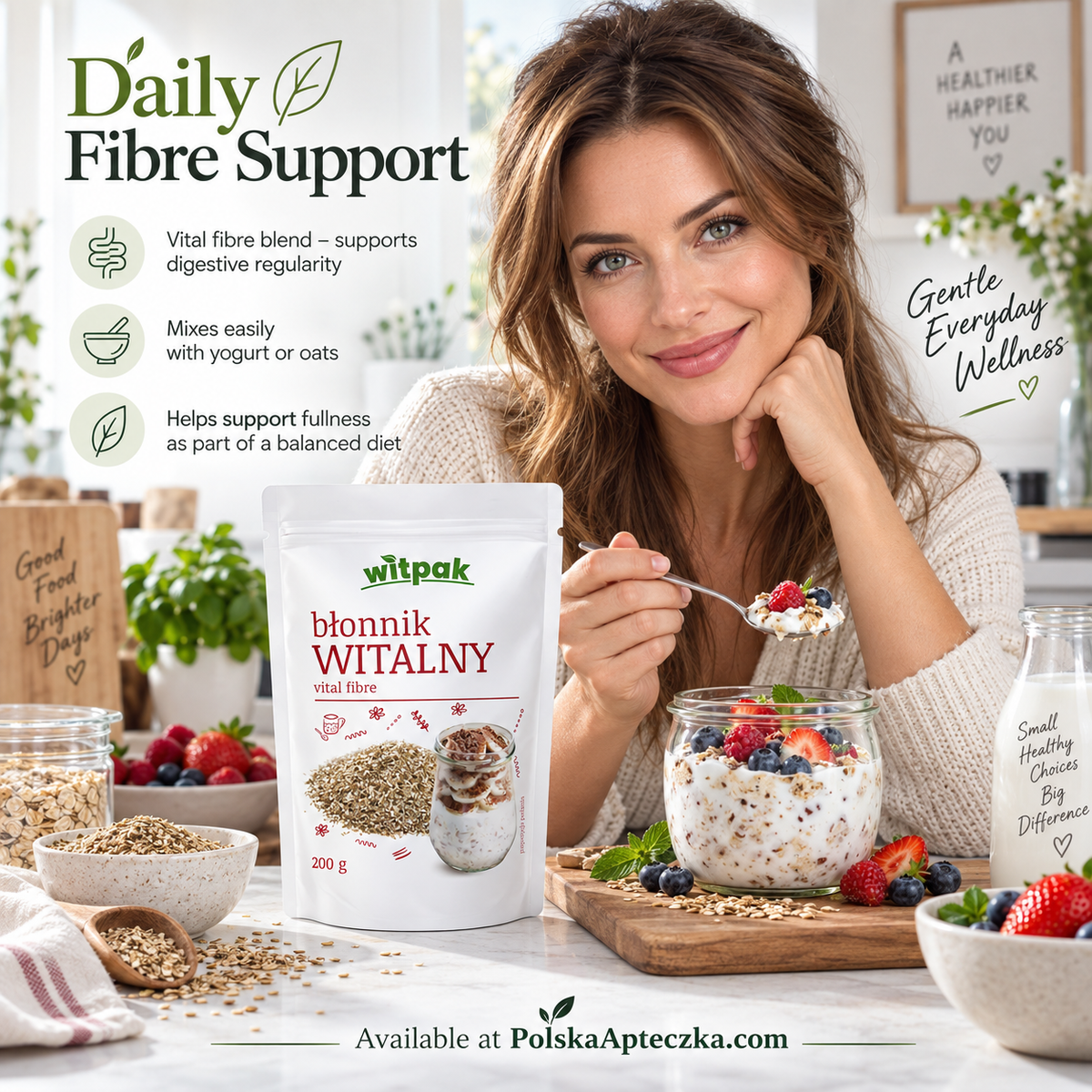 Vital Fiber Psyllium Seed & Husk Blend 200g, Witpak Lifestyle