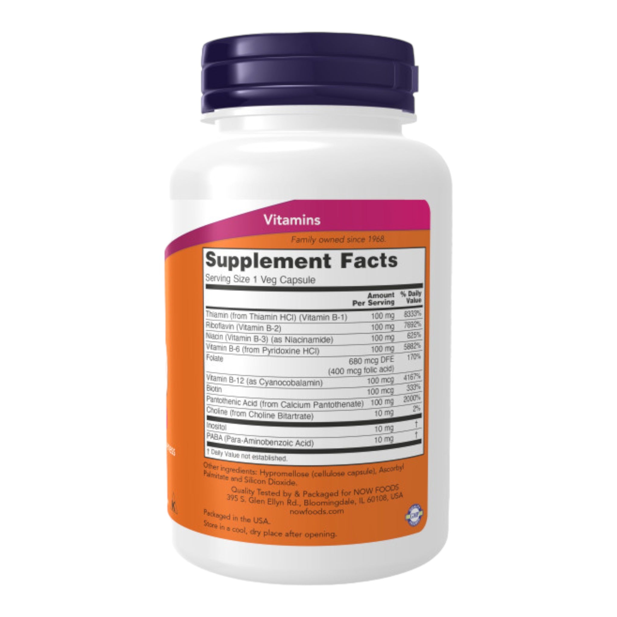 Valiant B Vitamin B-100 - 100 Veg Capsules – Apteczka