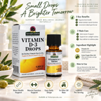 Vitamin D3 Drops 4000 IU in Extra Virgin Olive Oil infographic
