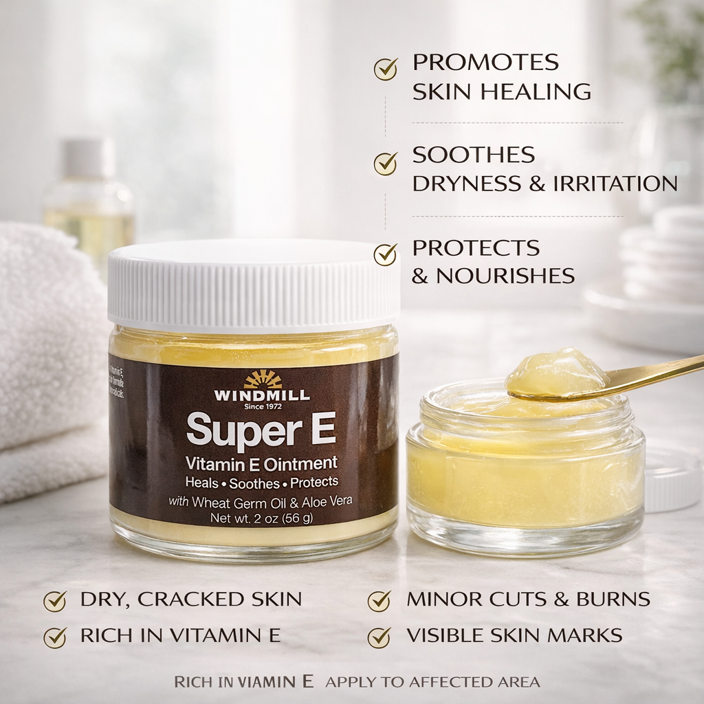 Vitamin E Ointment with Wheat GermOil PABA & Aloe 60g Benefits