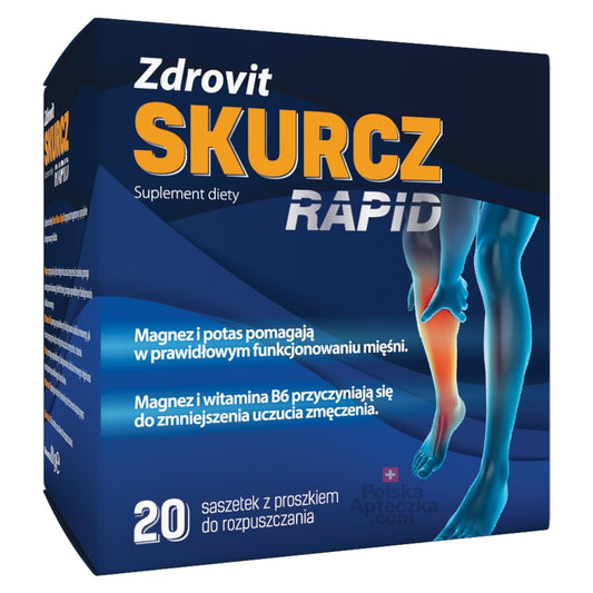 Zdrovit Skurcz Rapid 20 sachets  fast-dissolving powder for muscle and energy support