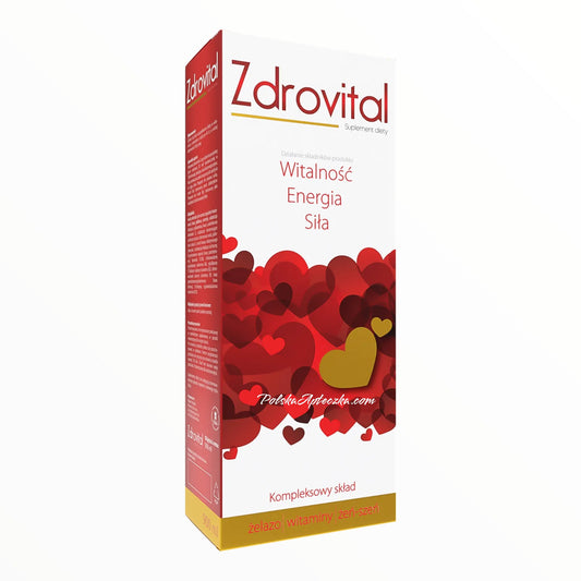 Zdrovital Liquid Iron with Vitamins and Ginseng 900 mL
