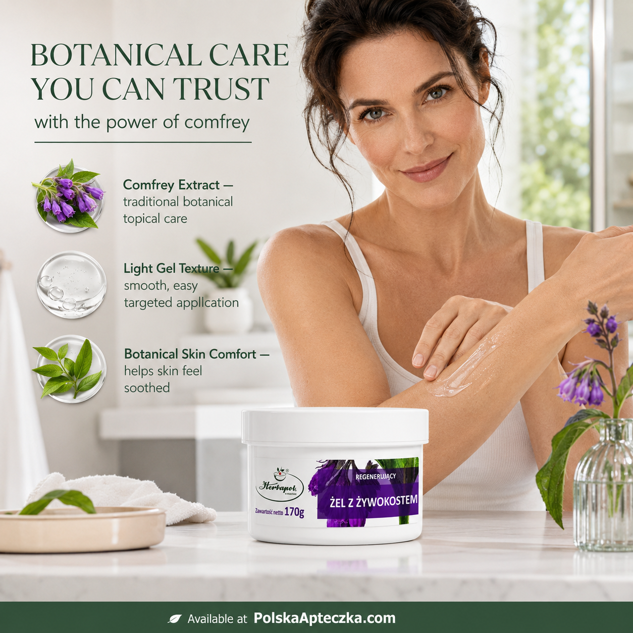 Zel z Zywokostem 170g Herbapol Regenerating Comfrey Gel Lifestyle