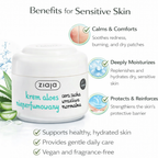 Ziaja Aloe Unscented Face Cream for Dry, Sensitive & Normal Skin 50ml Benefits