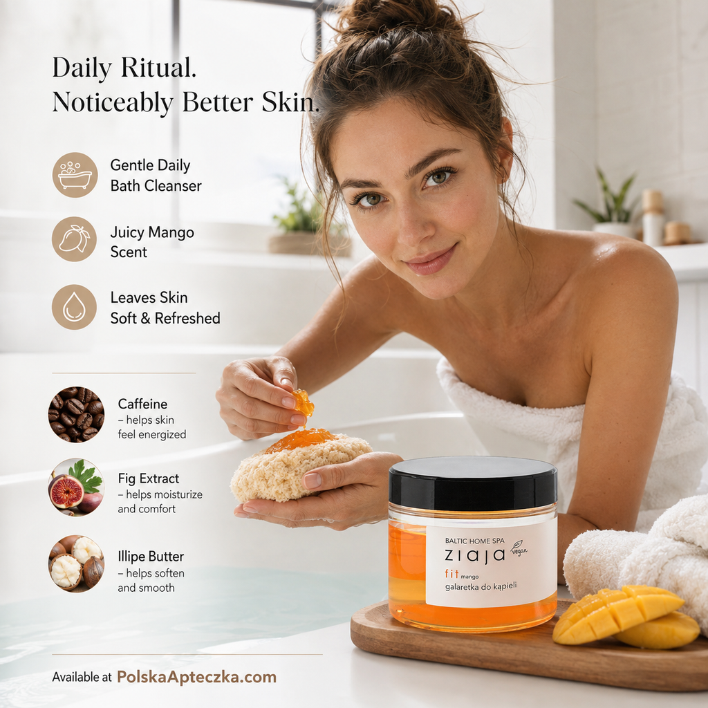Ziaja Baltic Home Spa Fit Mango Bath Jelly 260ml Vegan Body Bath Foam Lifestyle