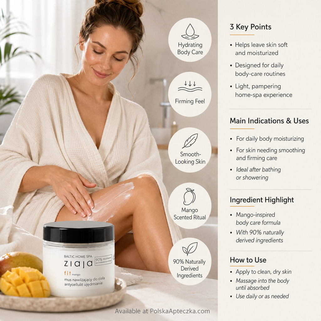 Ziaja Baltic Home Spa Fit Mango anti-cellulite firming body mousse Lifestyle Polska Apteczka