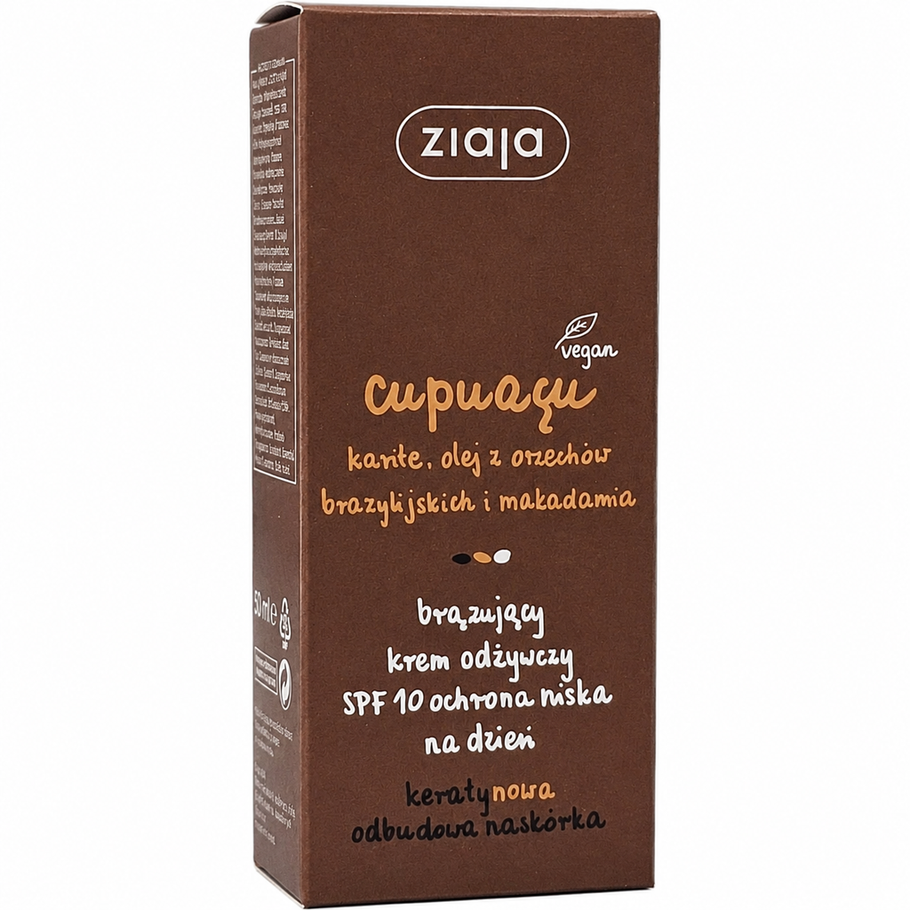 Ziaja Cupuacu Bronzing Day Cream SPF10 Nourishing Face Cream 50ml