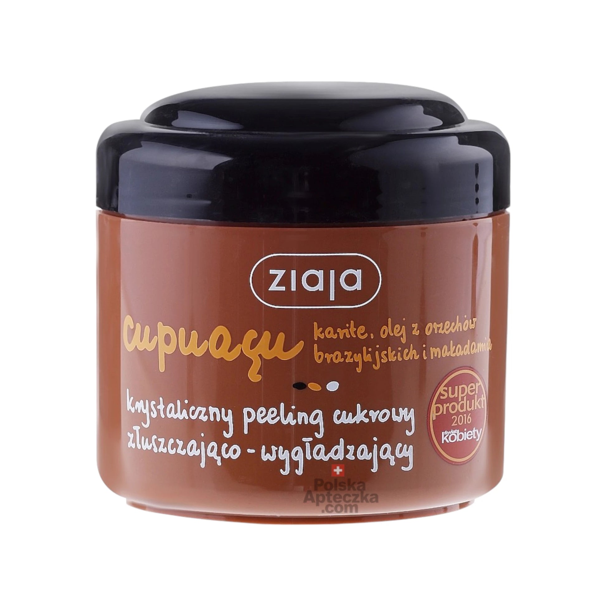 Ziaja Cupuaçu Sugar Scrub – Exfoliating and smoothing body scrub with shea, Brazil nut, and macadamia oils, 200ml