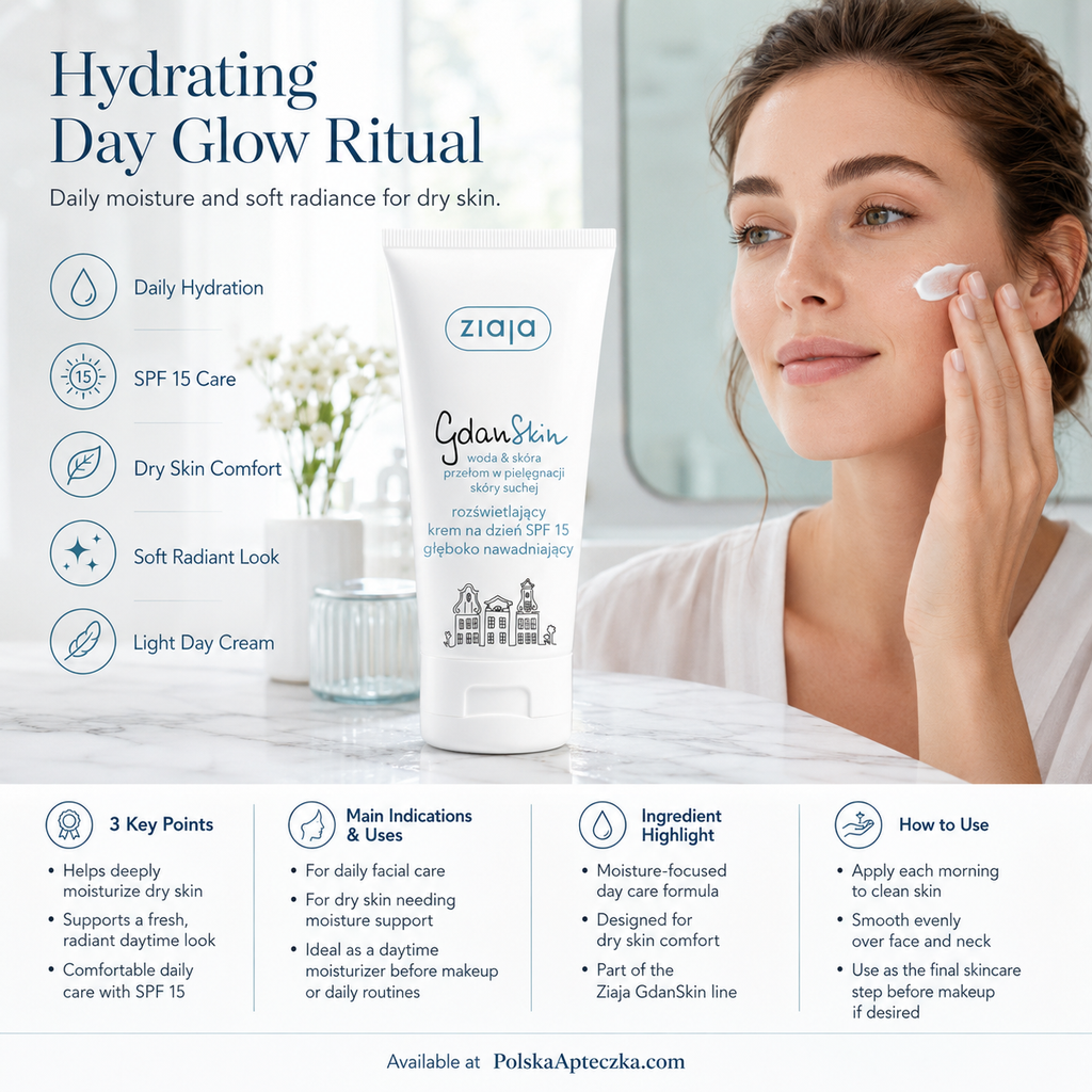 Ziaja GdanSkin Illuminating Day Cream SPF 15 50ml Lifestyle