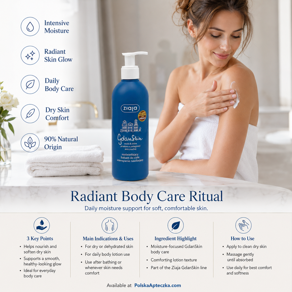 Ziaja GdanSkin Intensive Hydrating Body Lotion 300ml Lifestyle