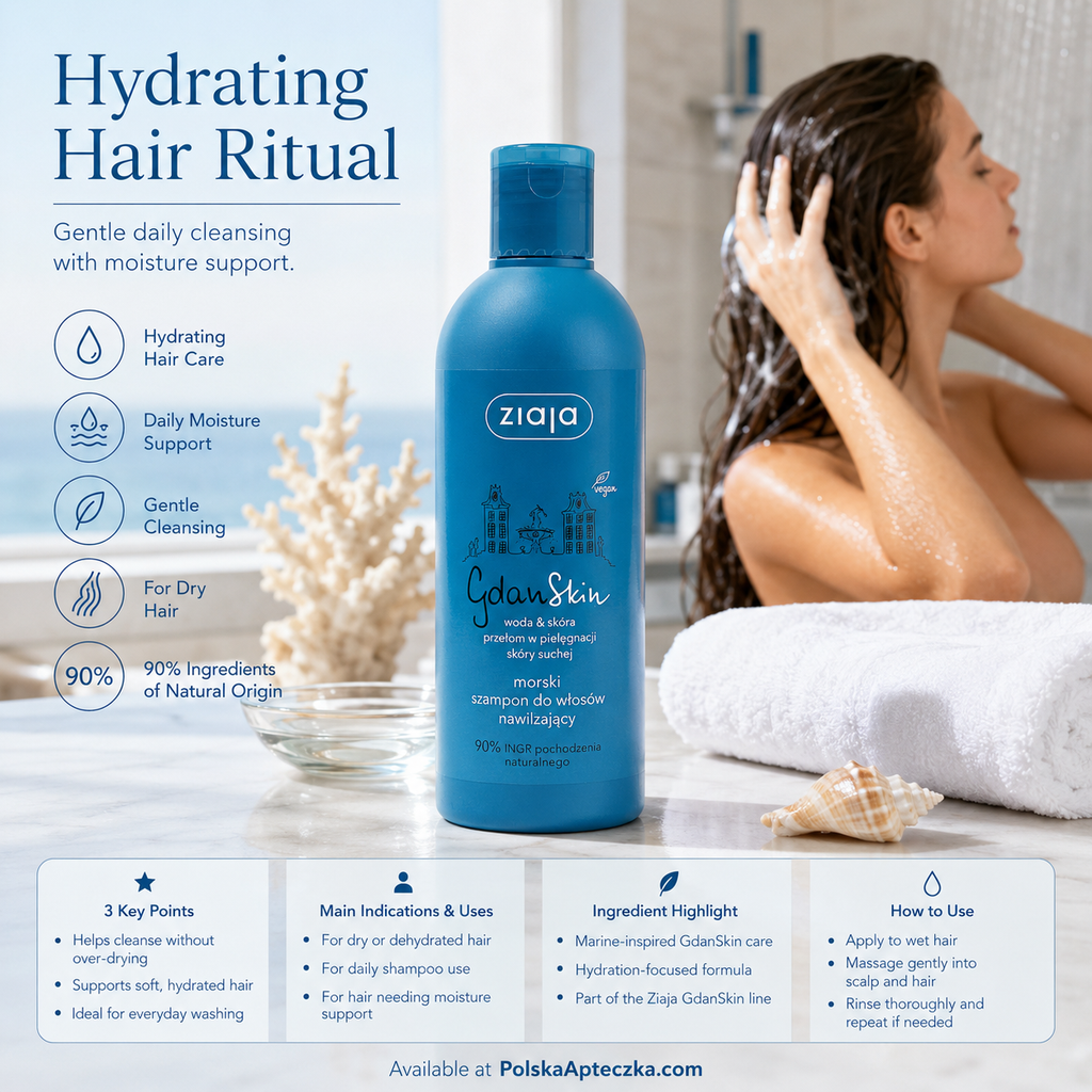 Ziaja GdanSkin Moisturizing Sea Shampoo 300ml lifestyle
