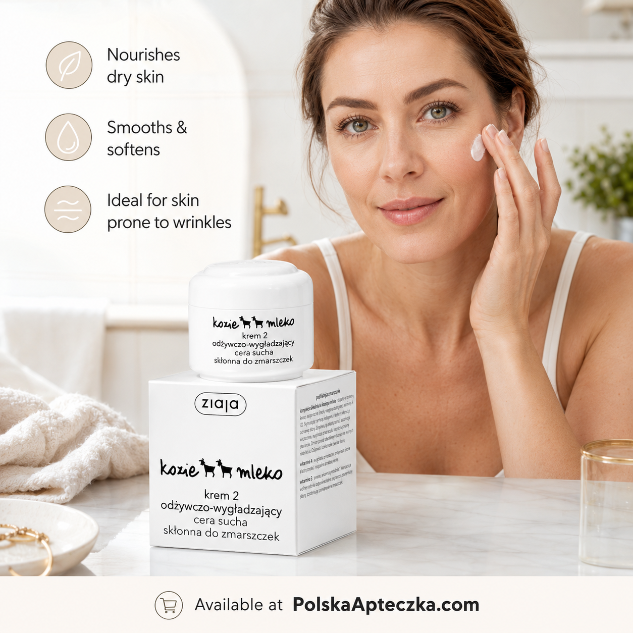 Ziaja Goat Milk Nourishing Anti Wrinkle Face Cream 50ml Benefits