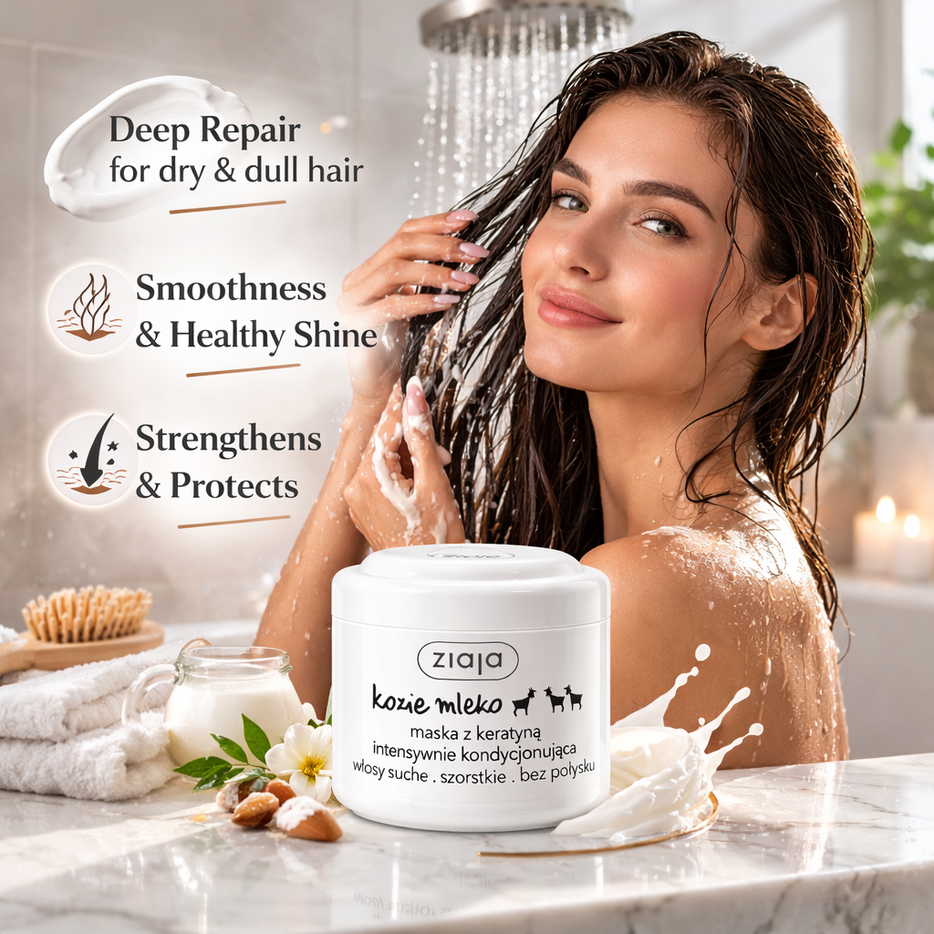 Ziaja Goat’s Milk Hair Mask with Keratin Intensive Conditioning 200 ml Lifestyle