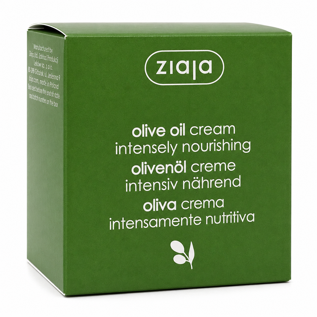 Ziaja, Iconic Olive Cream, for Dry and Normal Skin, 50ml - Apteczka | Proton Nutrition