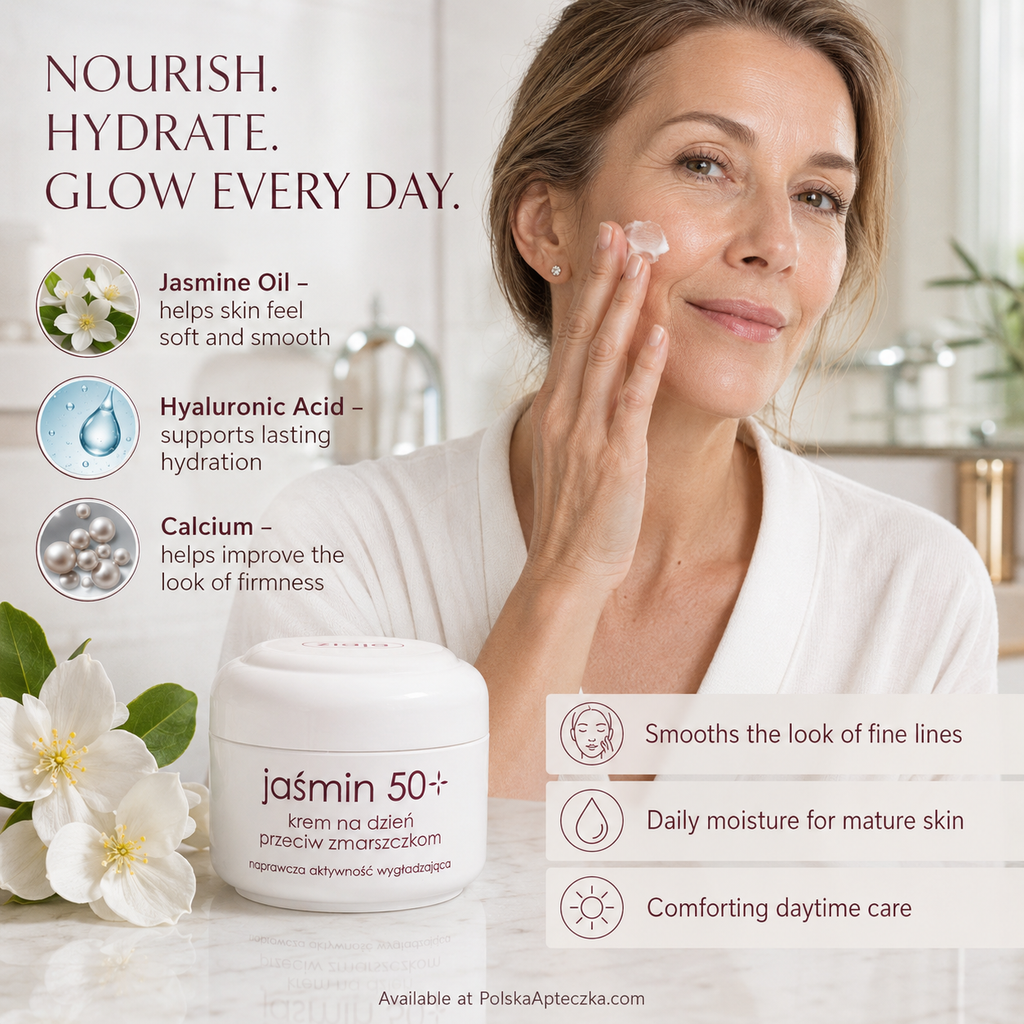 Ziaja Jasmin 50+ Anti-Wrinkle Day Cream for Mature Skin Lifestyle
