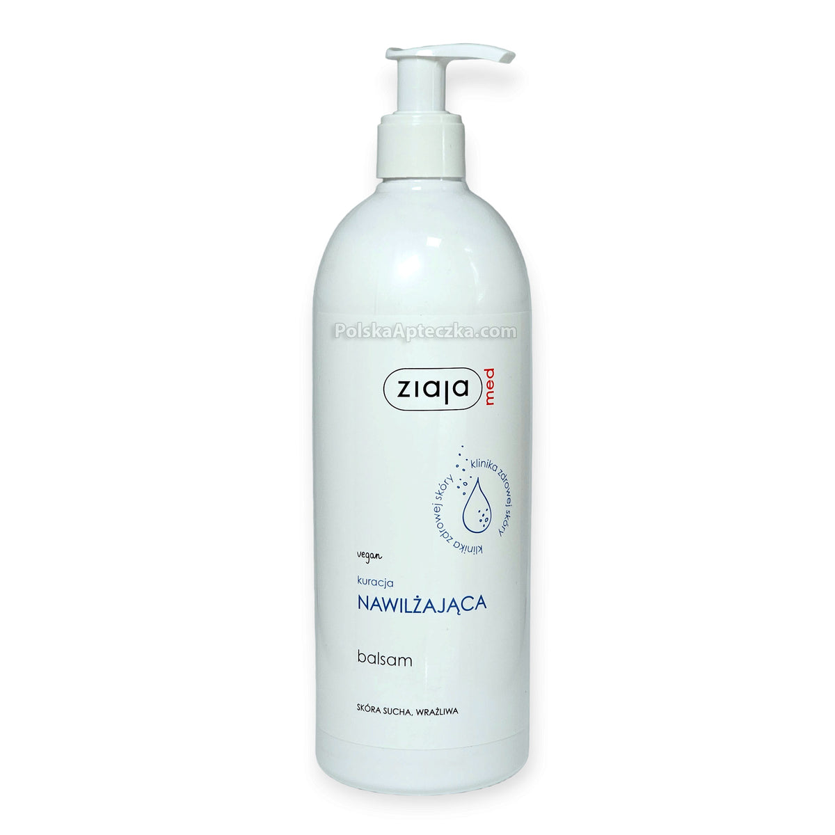 Med Moisturizing Body Lotion for Dry & Sensitive Skin 500ml - Ziaja product packaging on a white background