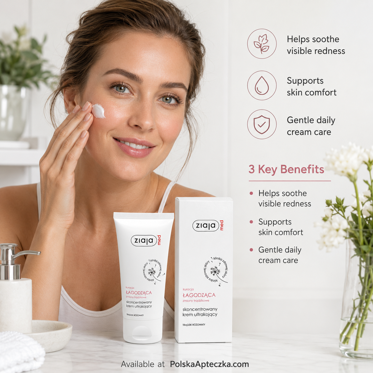 Ziaja Med Soothing Rosacea Cream Sensitive Skin 50ml lifestyle