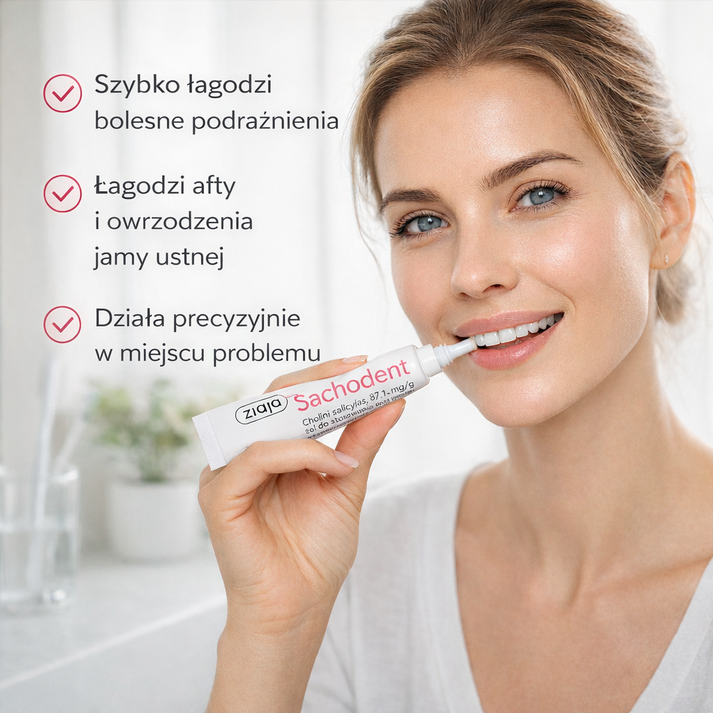 Ziaja Sachodent Oral Care Gel 10 g  benefits instructions