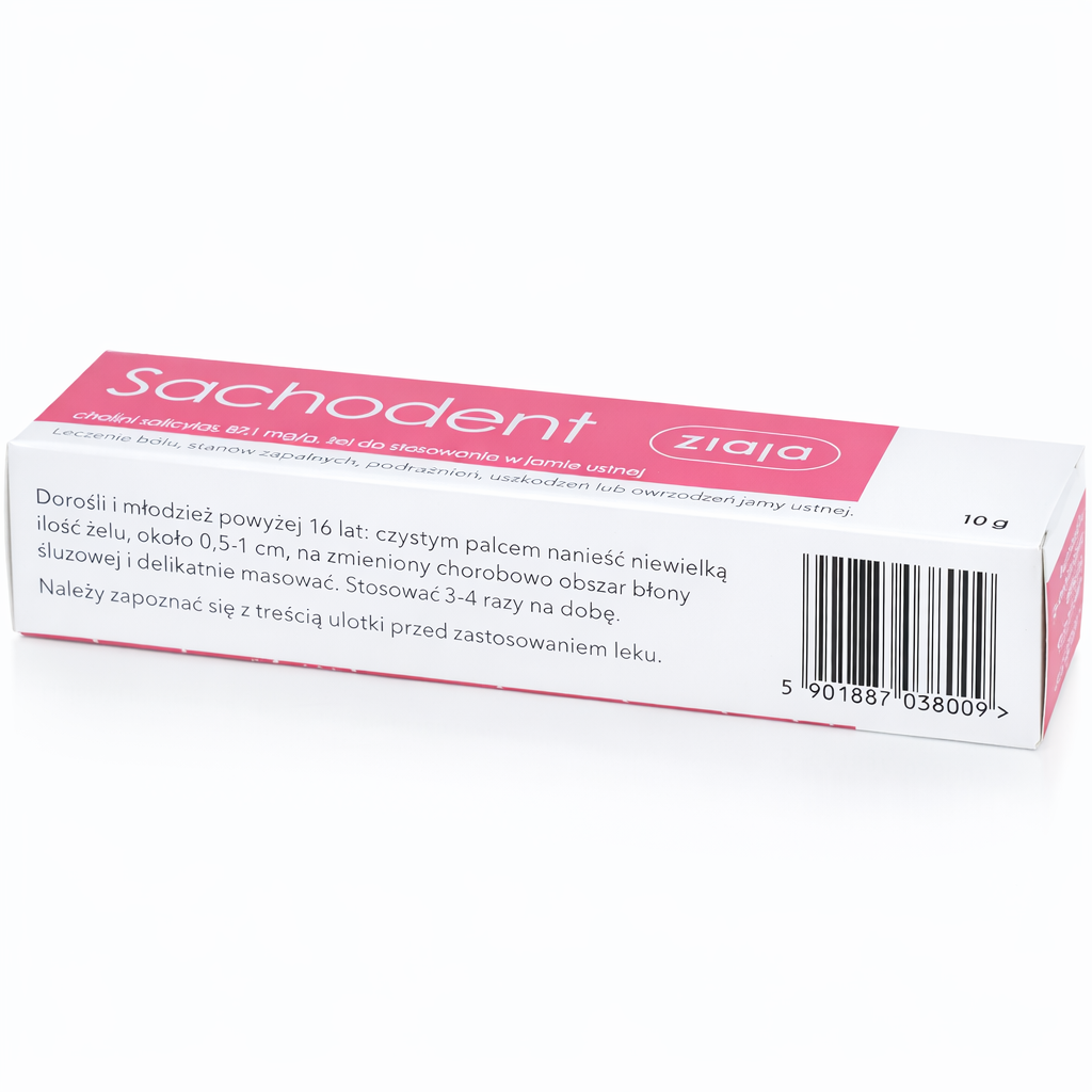 Ziaja Sachodent Oral Care Gel 10 g directions