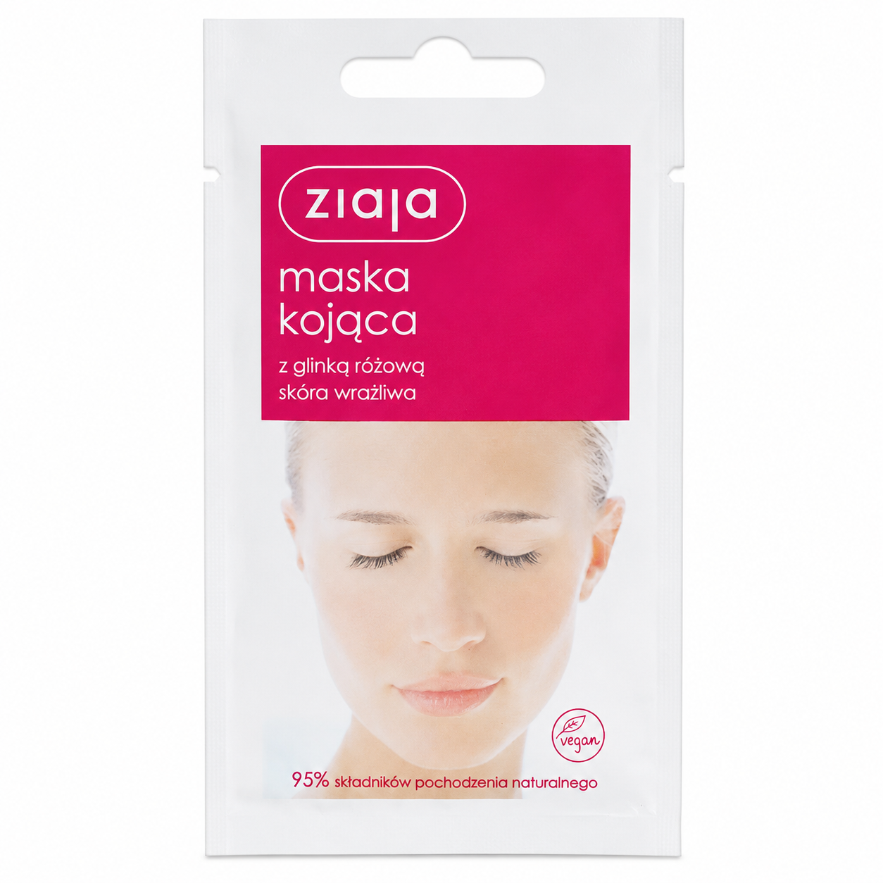 Ziaja Soothing Pink Clay Face Mask for Sensitive Skin 7ml