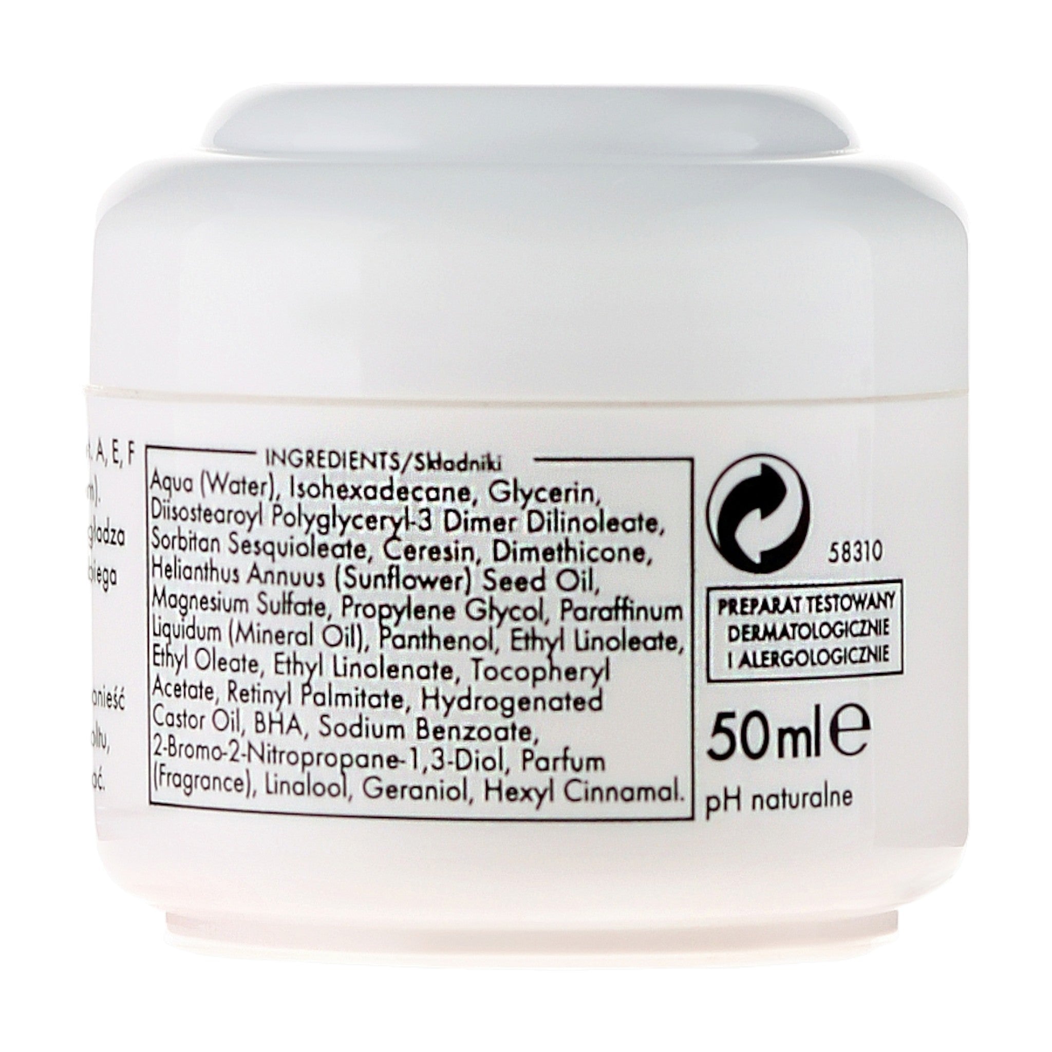 Ziaja Vitamin Face Cream Rich Formula for Mature Skin 50ml ingredients