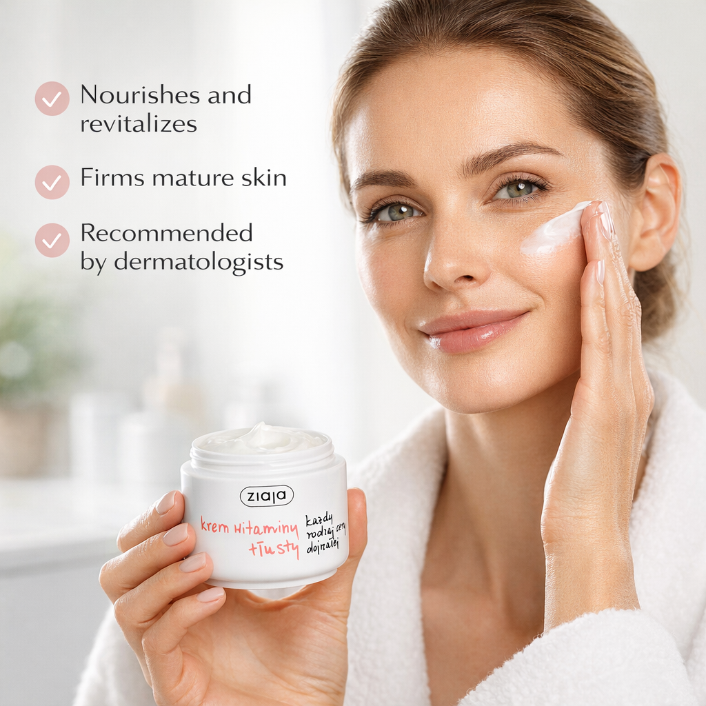 Ziaja Vitamin Face Cream Rich Formula for Mature Skin 50ml lifestyle