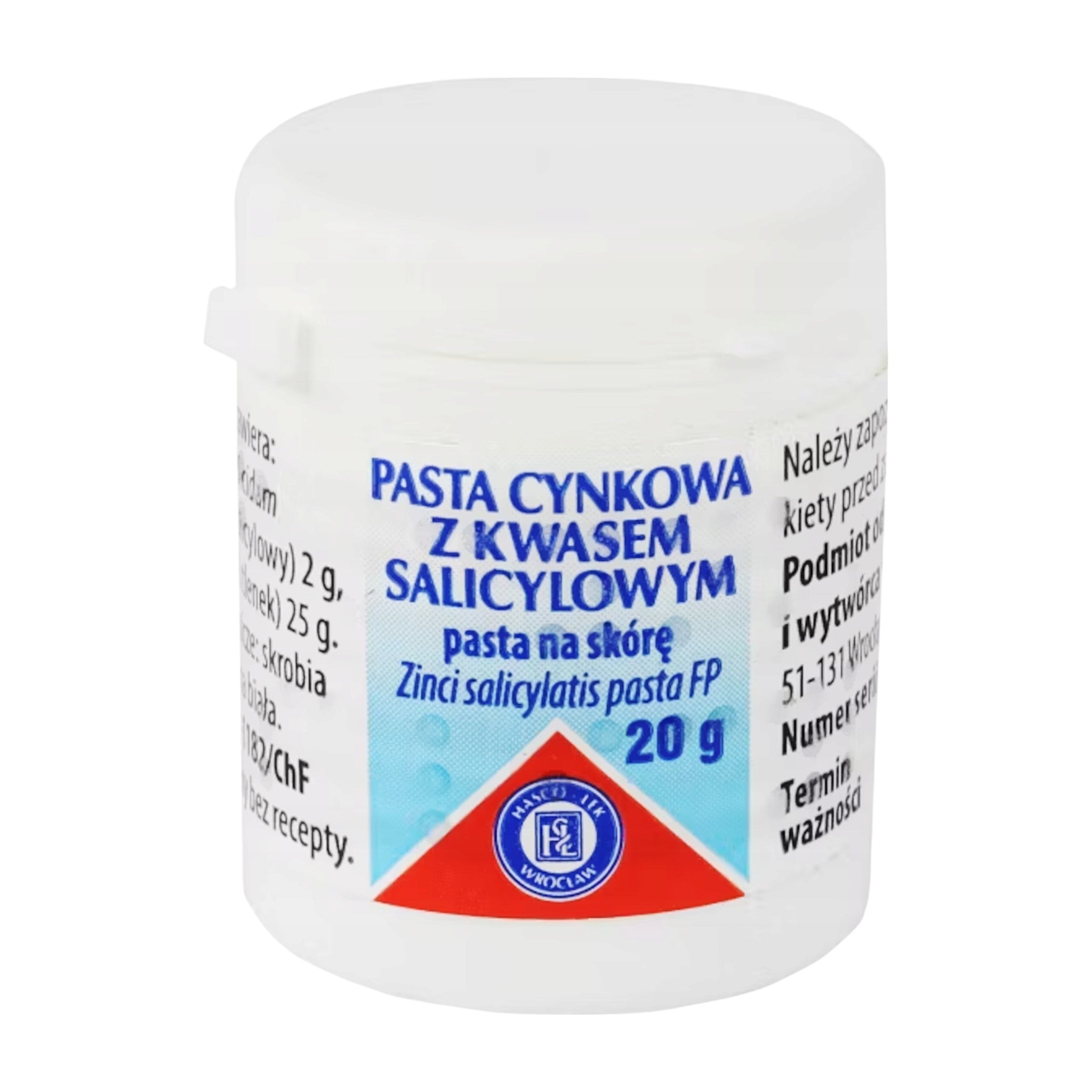 Zinc and Salicylic Acid Paste for Acne and Oily Skin 20g Jar