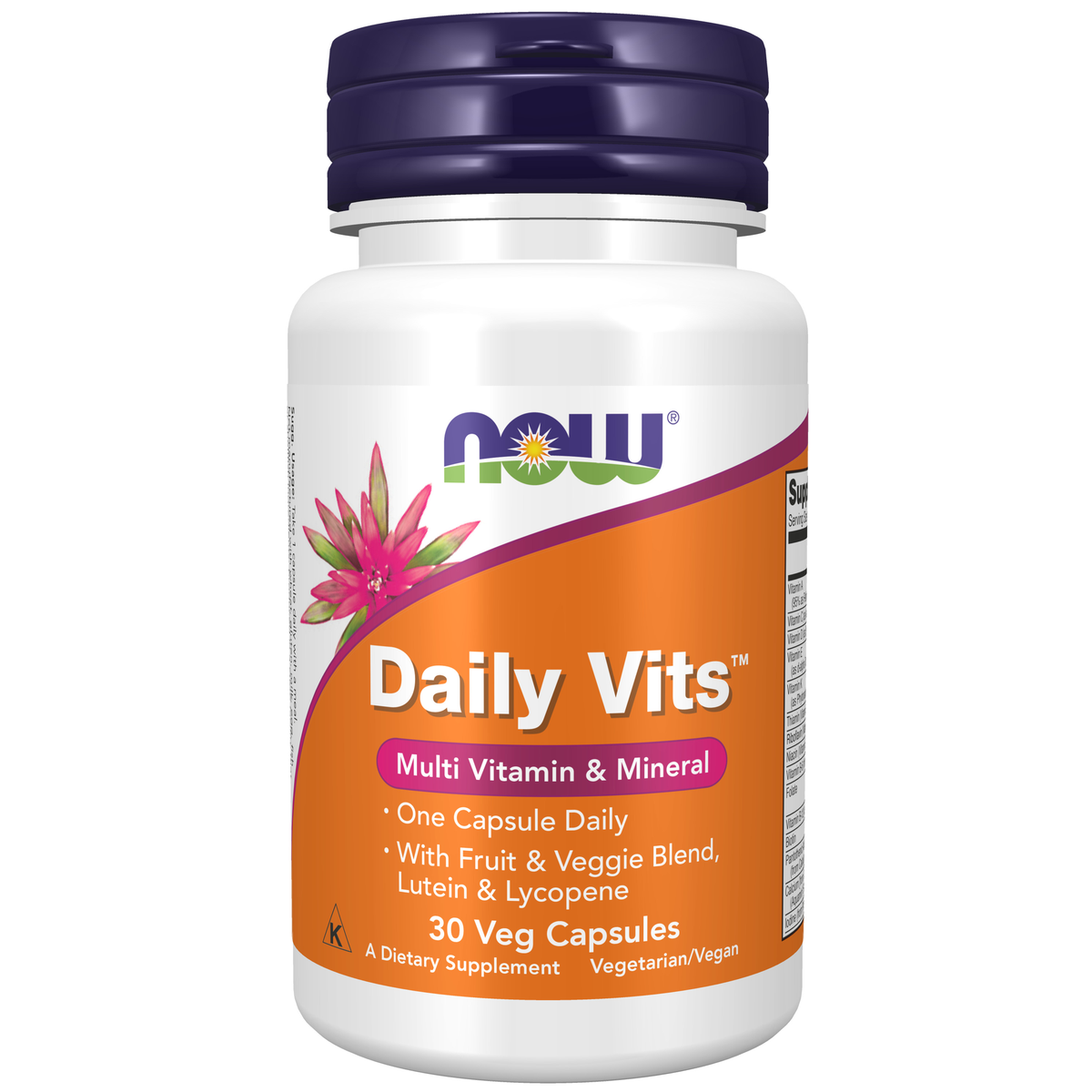 NOW Foods Daily Vits™ - 30 Veg Capsules / Daily Vits™ - 30 kapsułek roślinnych